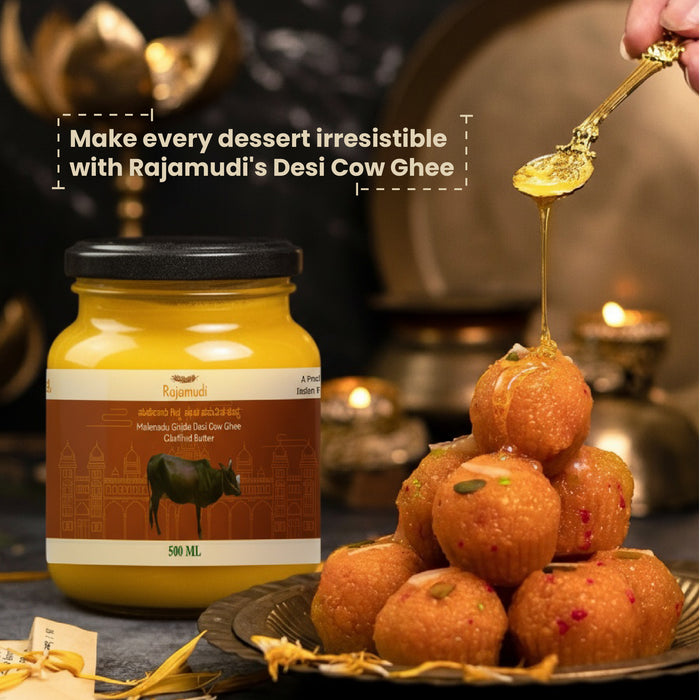 Malenadu Gidda Cow Ghee – Traditional Bilona Method | Rajamudi Organics