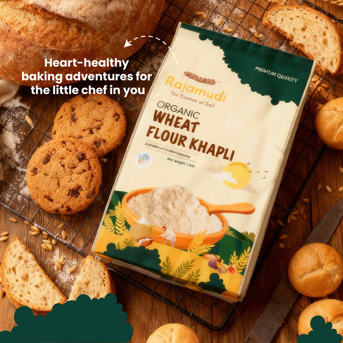 Organic Khapli Wheat Flour – Jave Godhi | Rajamudi Organics
