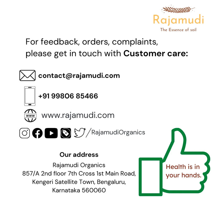 Organic Moong Dal / Split Green Gram Skinless / Hesaru bele By Rajamudi Organics